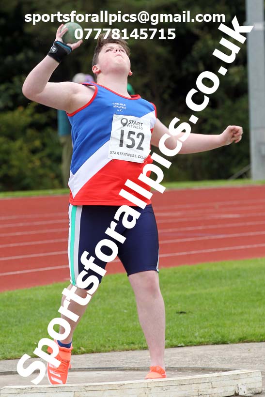 Shot putt, NECAA Open Meeting, Morpeth, Sunday, September 27th. David T. Hewitson/Sports for All Pics